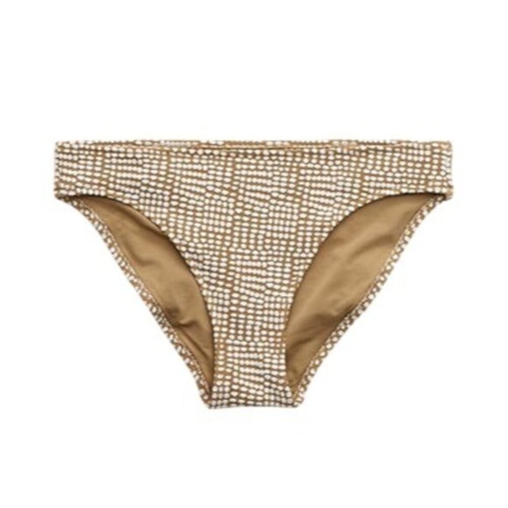 Aerie Jacquard Bikini Bottom Womens Soft Stone XL Textured Swimwear